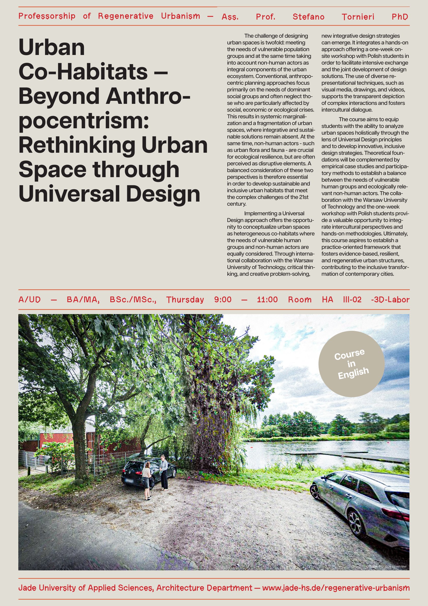 Regenerative Urbanism — — Urban Co-Habitats — Beyond Anthro- pocentrism ...